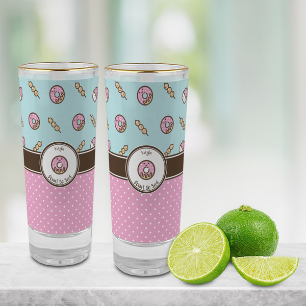 Donuts Glass Shot Glass - 2 oz - LIFESTYLE