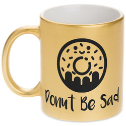 Donuts Metallic Gold Mug (Personalized)