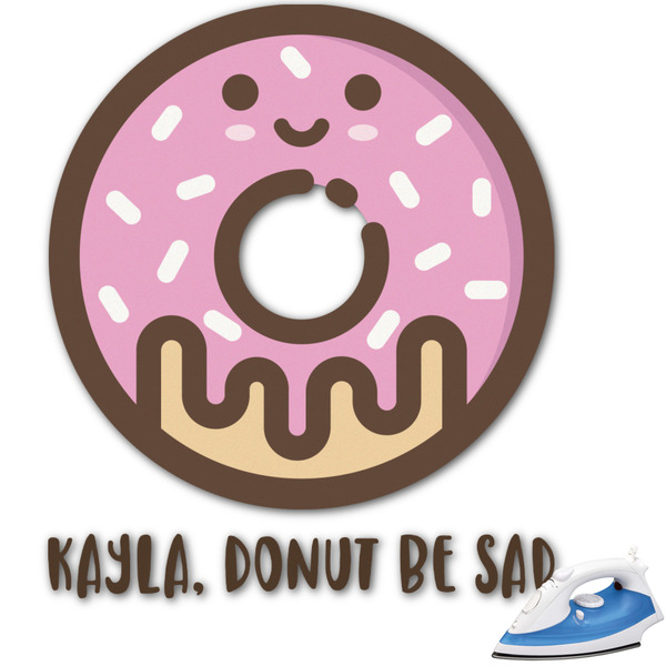 Custom Donuts Graphic Iron On Transfer - Up to 15"x15" (Personalized)