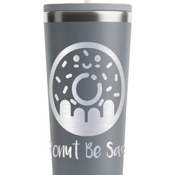 Donuts RTIC Everyday Tumbler with Straw - 28oz - Grey - Single-Sided (Personalized)