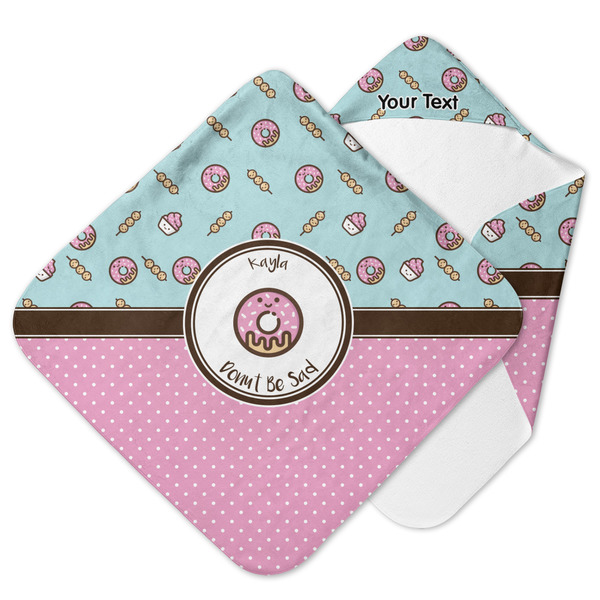 Custom Donuts Hooded Baby Towel (Personalized)