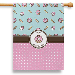 Donuts 28" House Flag (Personalized)
