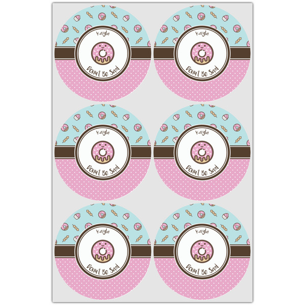 Donuts Icing Circle - Large - Set of 6