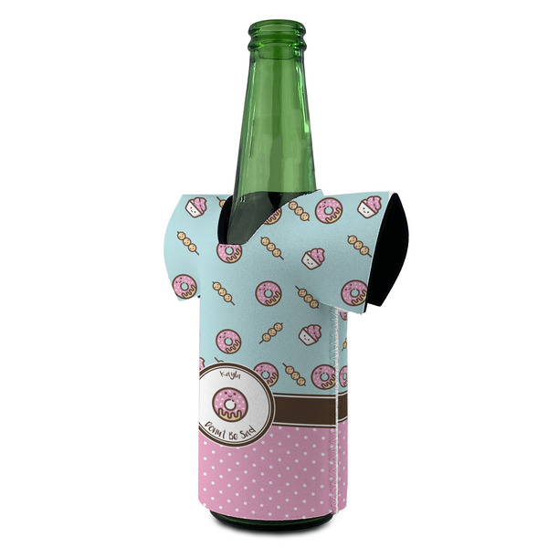 Donuts Jersey Bottle Cooler - ANGLE (on bottle)