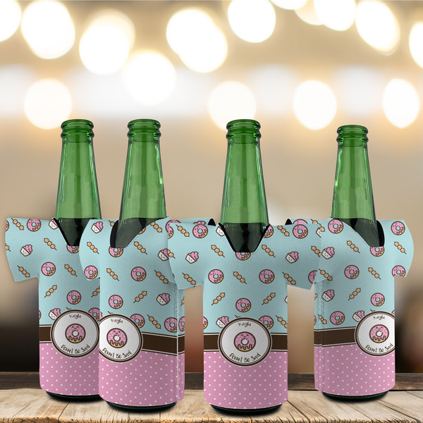 Donuts Jersey Bottle Cooler - Set of 4 - LIFESTYLE
