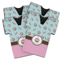Donuts Jersey Bottle Cooler - Set of 4 (Personalized)