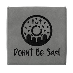 Donuts Jewelry Gift Box - Engraved Leather Lid (Personalized)