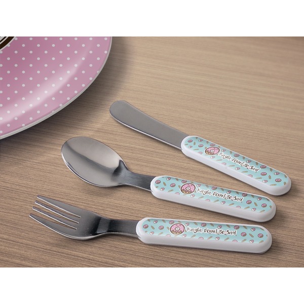 Donuts Kids Flatware w/ Plate