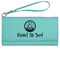 Donuts Ladies Wallet - Leather - Teal - Front View