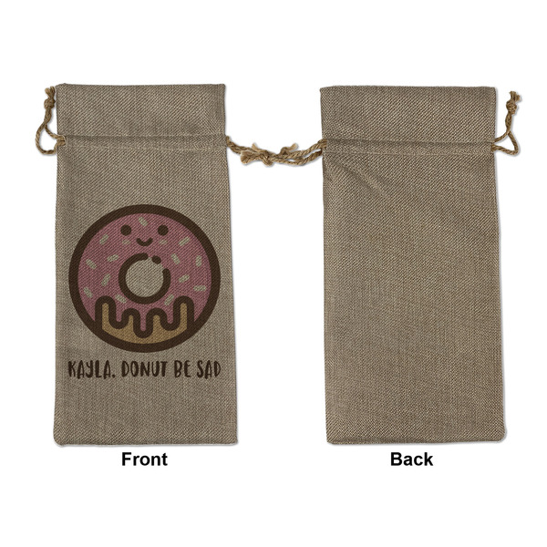 Donuts Large Burlap Gift Bags - Front Approval