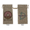 Donuts Large Burlap Gift Bag - Front & Back (Personalized)