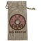 Donuts Large Burlap Gift Bags - Front