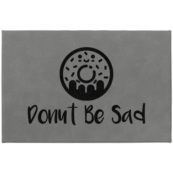 Donuts Large Engraved Gift Box with Leather Lid - Approval