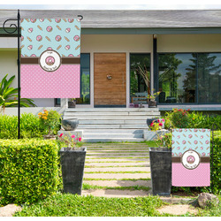 Donuts Large Garden Flag - Double Sided (Personalized)