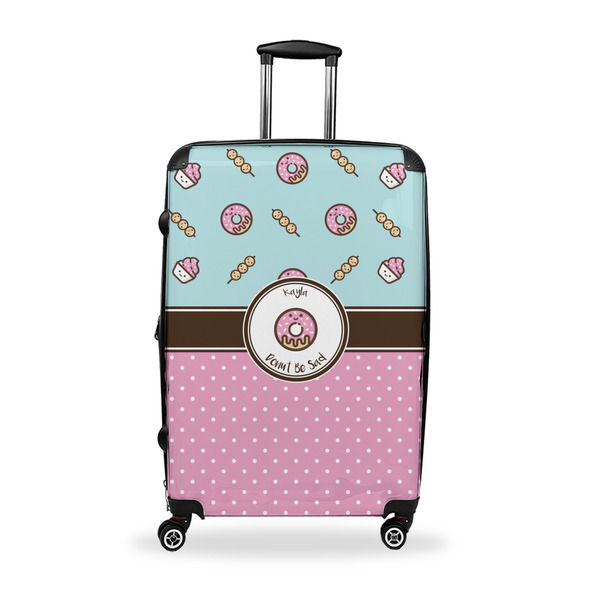 Custom Donuts Suitcase - 28" Large - Checked w/ Name or Text