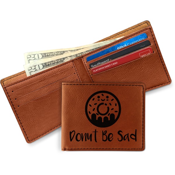 Donuts Leather Bifold Wallet - Main