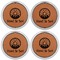 Donuts Leather Coaster Set of 4
