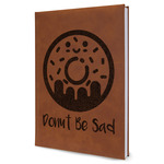 Donuts Leather Sketchbook - Large - Double Sided (Personalized)