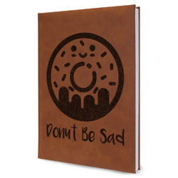 Donuts Leather Sketchbook - Large - Single Sided (Personalized)