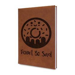 Donuts Leather Sketchbook - Small - Double Sided (Personalized)