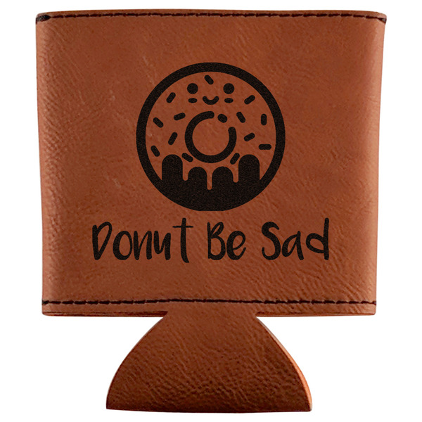 Custom Donuts Leatherette Can Sleeve (Personalized)
