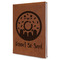 Donuts Leatherette Journal - Large - Single Sided - Angle View