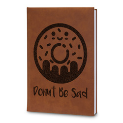 Donuts Leatherette Journal - Large - Double Sided (Personalized)
