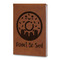 Donuts Leatherette Journals - Large - Double Sided - Angled View