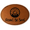 Donuts Faux Leather Iron On Patch - Oval (Personalized)
