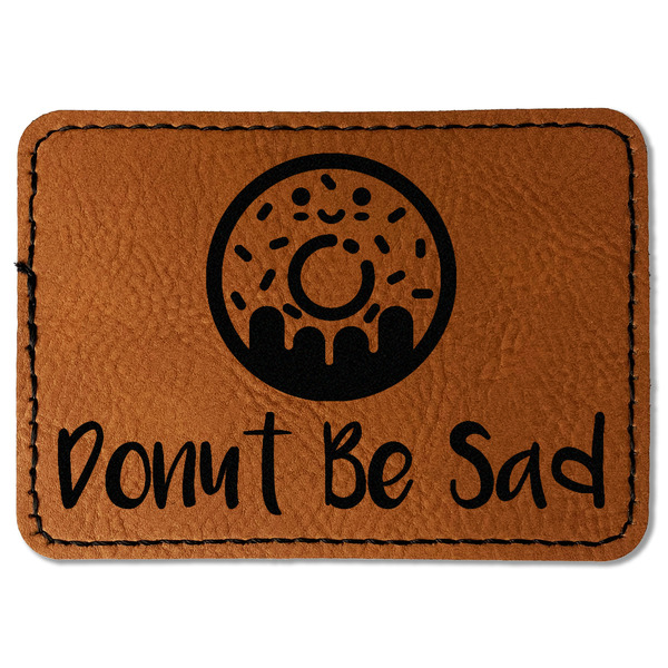Donuts Leatherette Patches - Rectangle