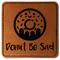 Donuts Faux Leather Iron On Patch - Square (Personalized)