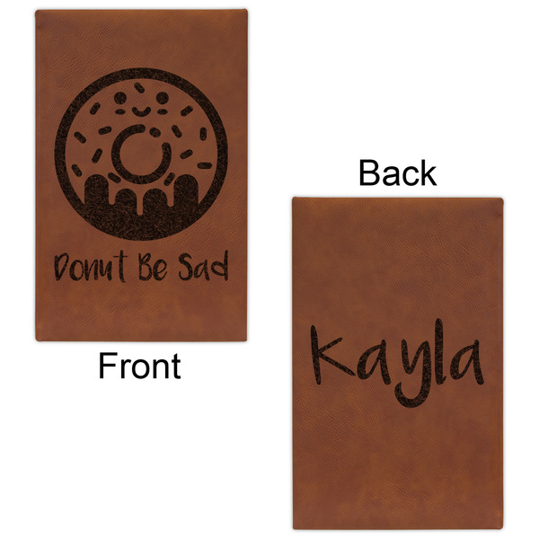 Donuts Leatherette Sketchbooks - Small - Double Sided - Front & Back View