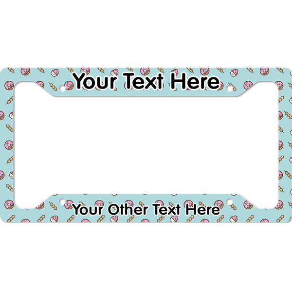 Custom Donuts License Plate Frame - Style A (Personalized)