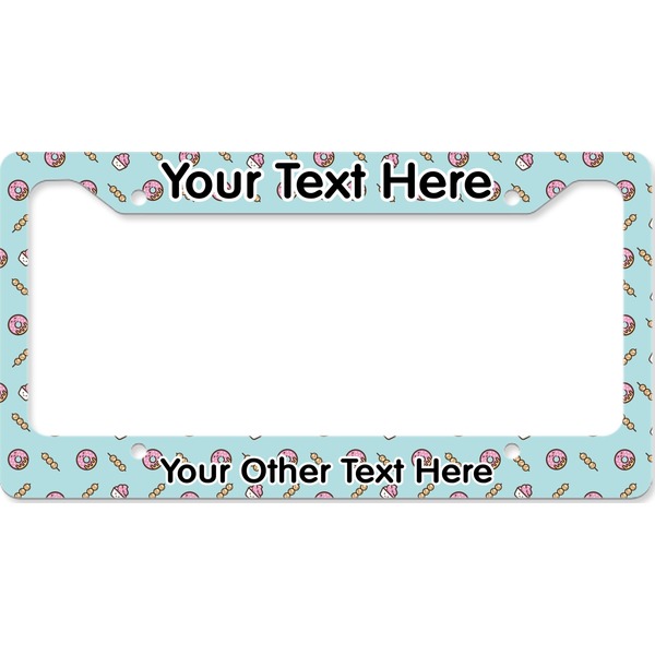 Donuts License Plate Frame Wide