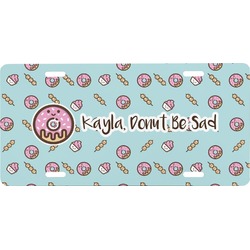 Donuts Front License Plate (Personalized)