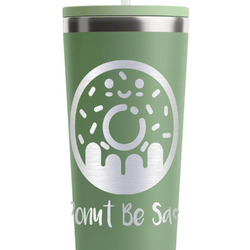 Donuts RTIC Everyday Tumbler with Straw - 28oz - Light Green - Double-Sided (Personalized)