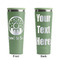 Donuts Light Green RTIC Everyday Tumbler - 28 oz. - Front and Back