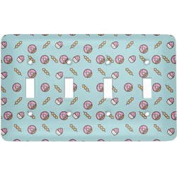 Donuts Light Switch Cover (4 Toggle Plate)