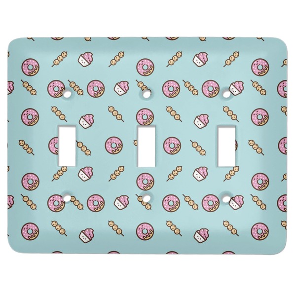 Custom Donuts Light Switch Cover (3 Toggle Plate)