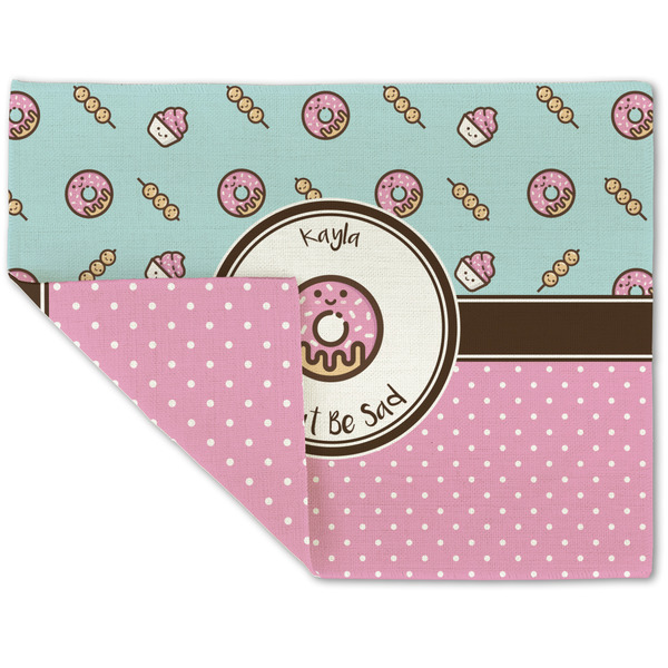Donuts Linen Placemat - Folded Corner (double side)