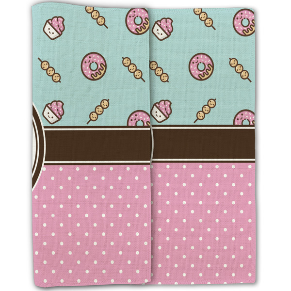 Donuts Linen Placemat - Folded Half (double sided)