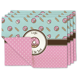 Donuts Linen Placemat w/ Name or Text