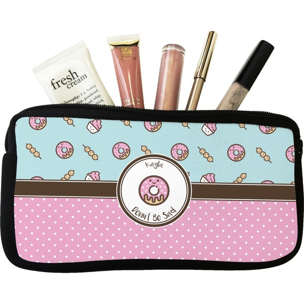 Custom Donuts Makeup / Cosmetic Bag - Small (Personalized)