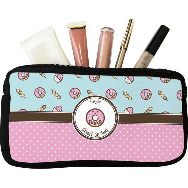Custom Donuts Makeup / Cosmetic Bag - Small (Personalized)