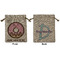 Donuts Medium Burlap Gift Bag - Front & Back (Personalized)