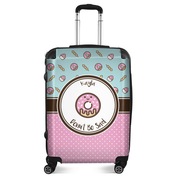 Custom Donuts Suitcase - 24" Medium - Checked (Personalized)