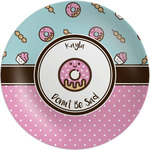 Donuts Melamine Salad Plate - 8" (Personalized)