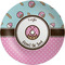 Donuts Melamine Plate 8 inches