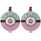 Donuts Metal Ball Ornament - Front and Back