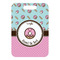 Donuts Metal Luggage Tag - Front Without Strap